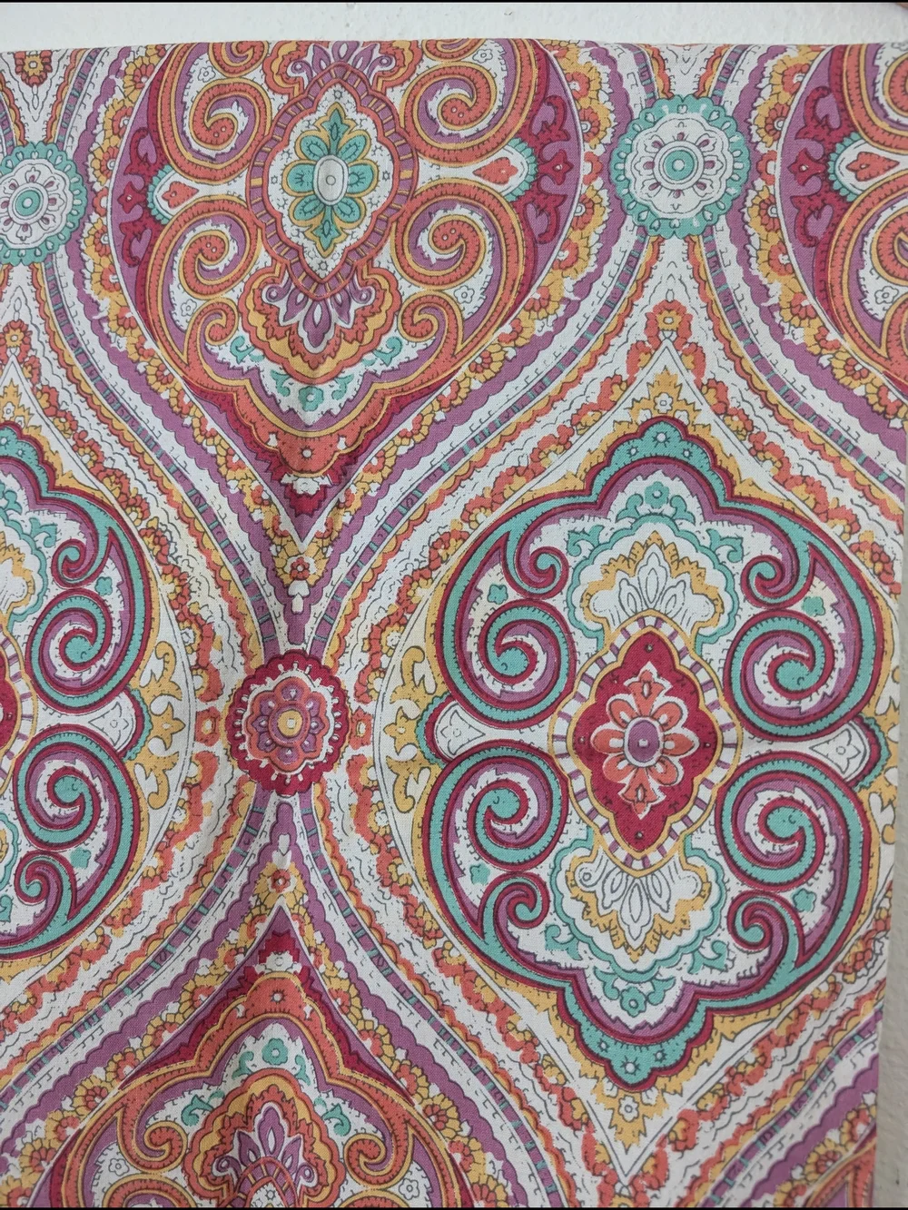 Pier 1 Table Runner, Colorful Boho Medallion Print